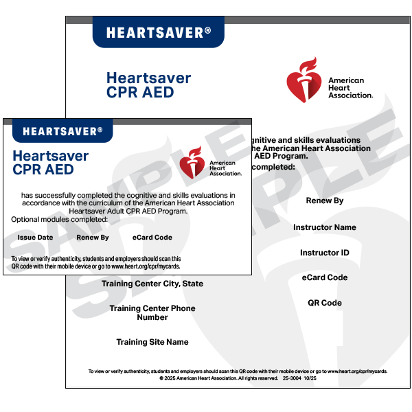 2025 AHA Heartsaver CPR AED
