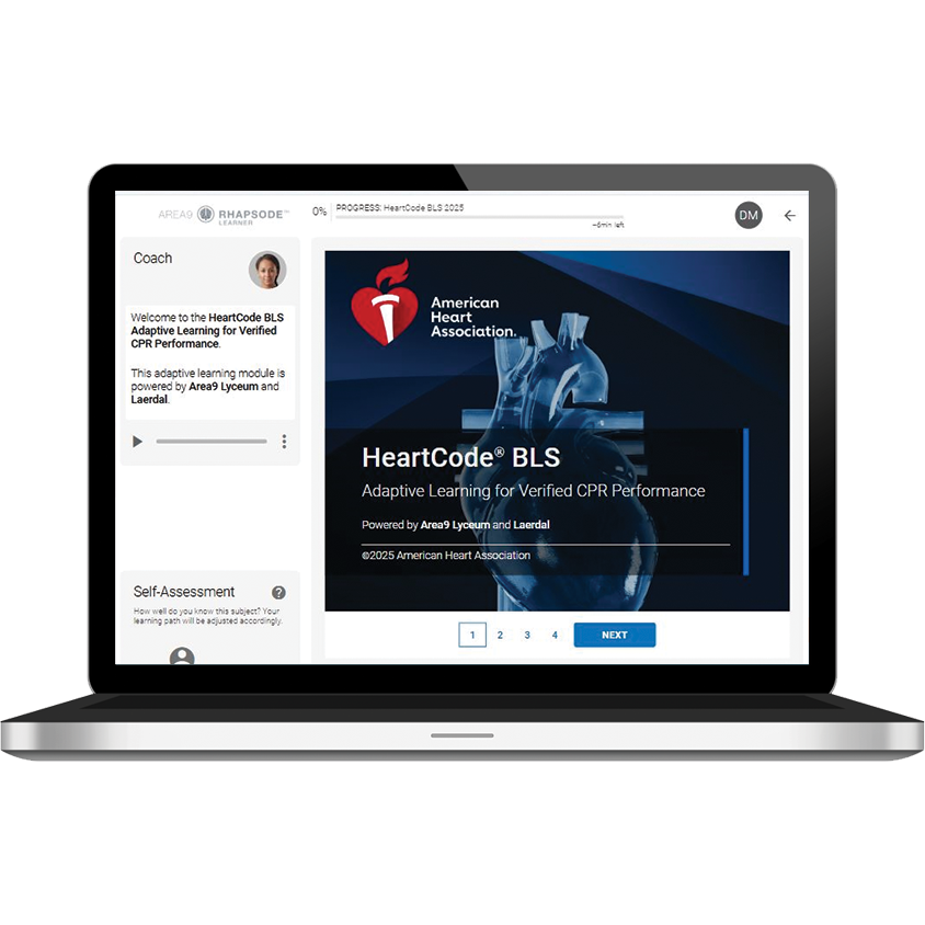 AHA HeartCode BLS course key