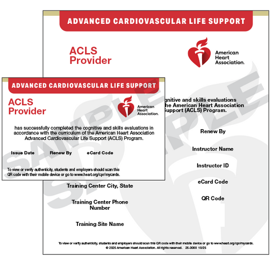 2025 AHA ACLS eCard