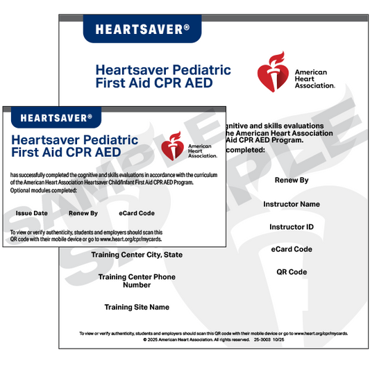 2025 AHA Heartsaver Pediatric First Aid CPR AED