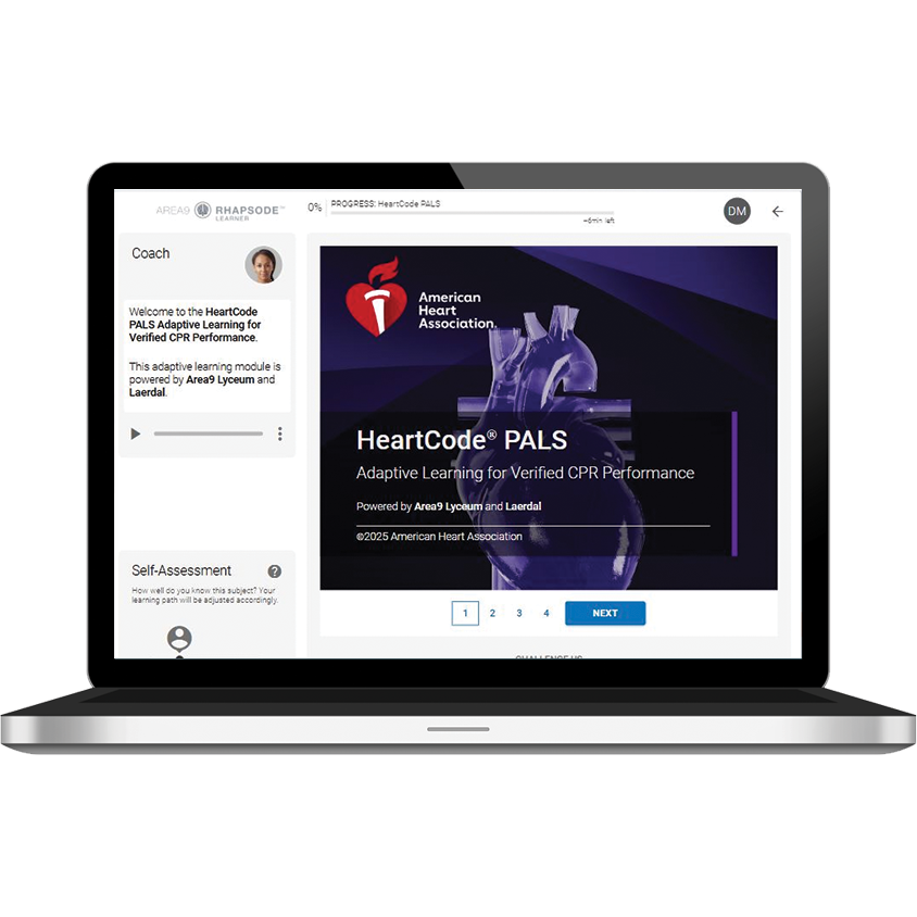 AHA HeartCode PALS course key