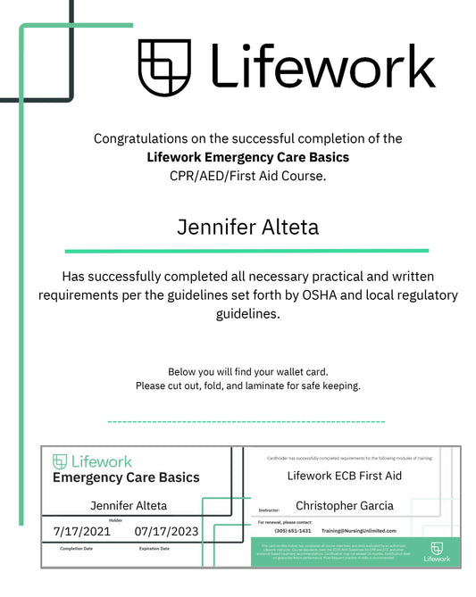 Lifework ECB Card