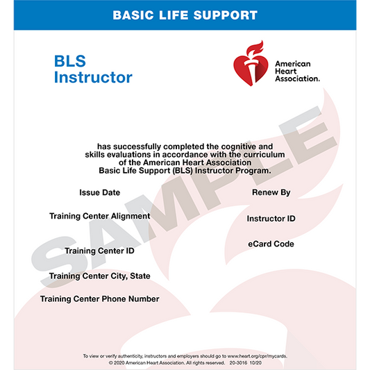 AHA BLS Instructor eCard