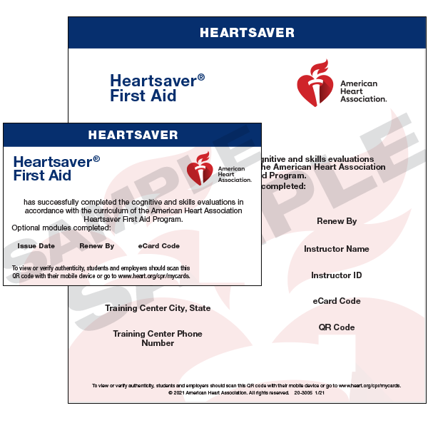 AHA Heartsaver® First Aid eCard
